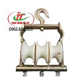 Puly nhựa kéo dây điện 320x80mm (3 rãnh)