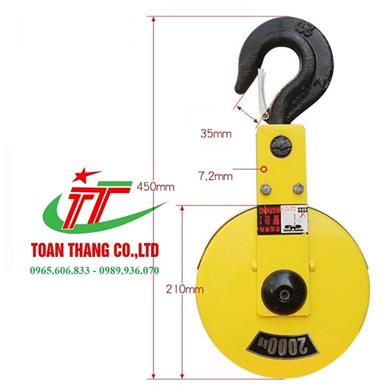 Móc cẩu Pa lăng 2 tấn (L1)