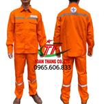 Quần áo thợ điện màu cam