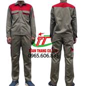 Quần áo công nhân pha màu đỏ TT05