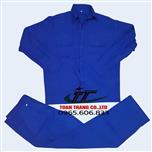 Quần áo đồng phục xanh công nhân