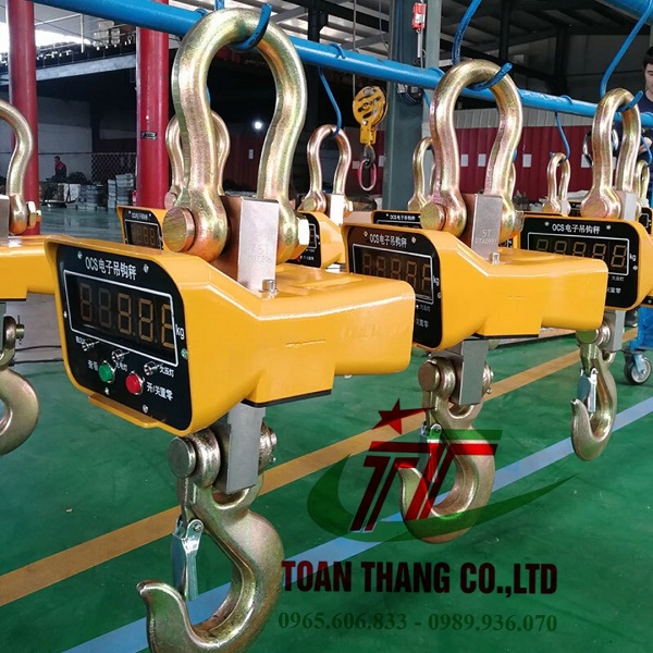 Cân treo điện tử ocs màu vàng